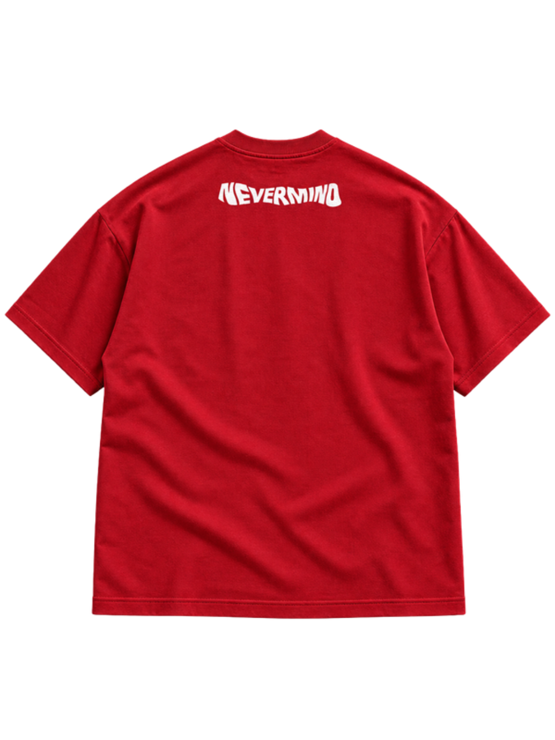Nevermind Red t-shirt mockup