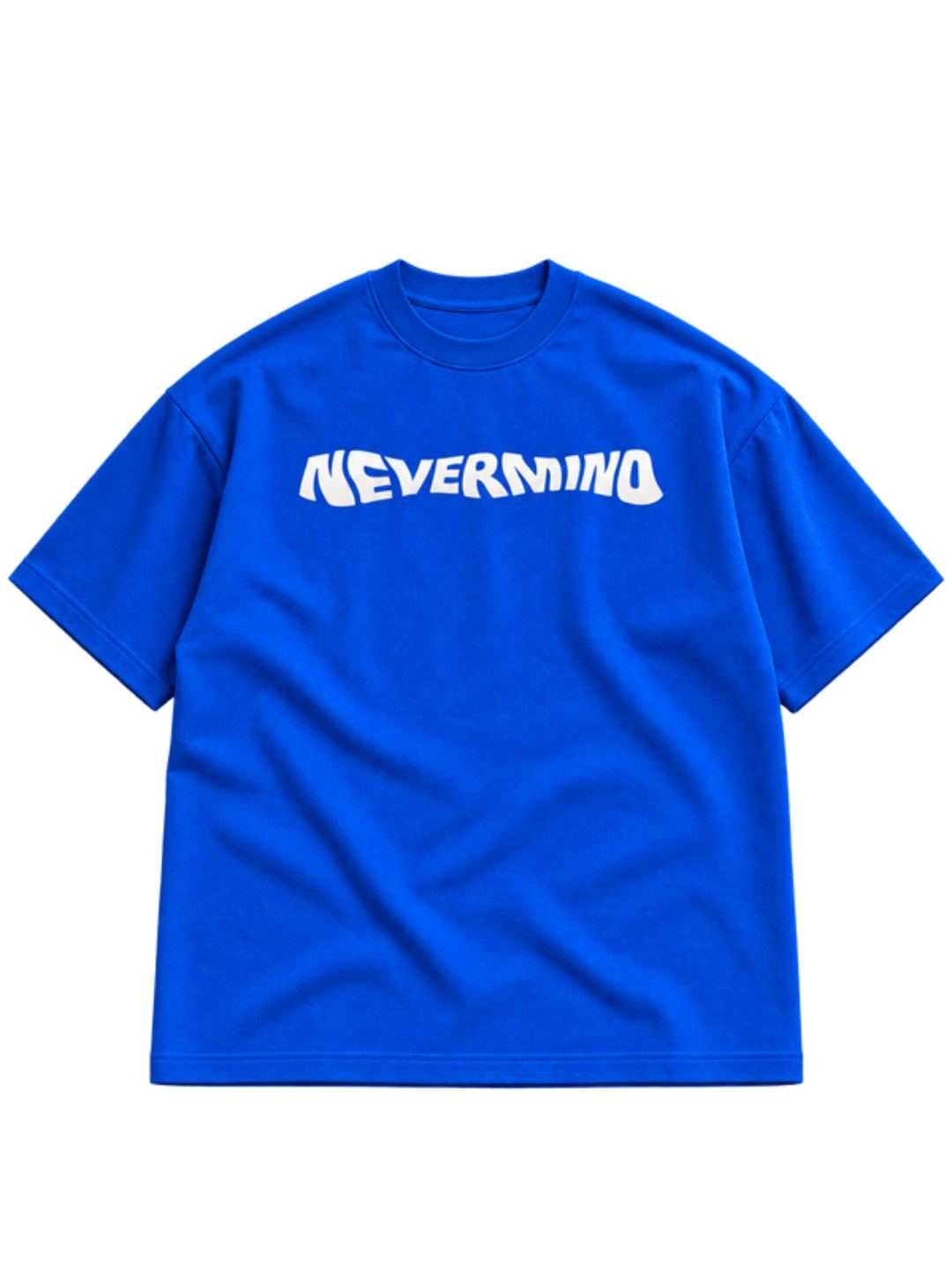 Nevermind Royal Blue t-shirt mockup