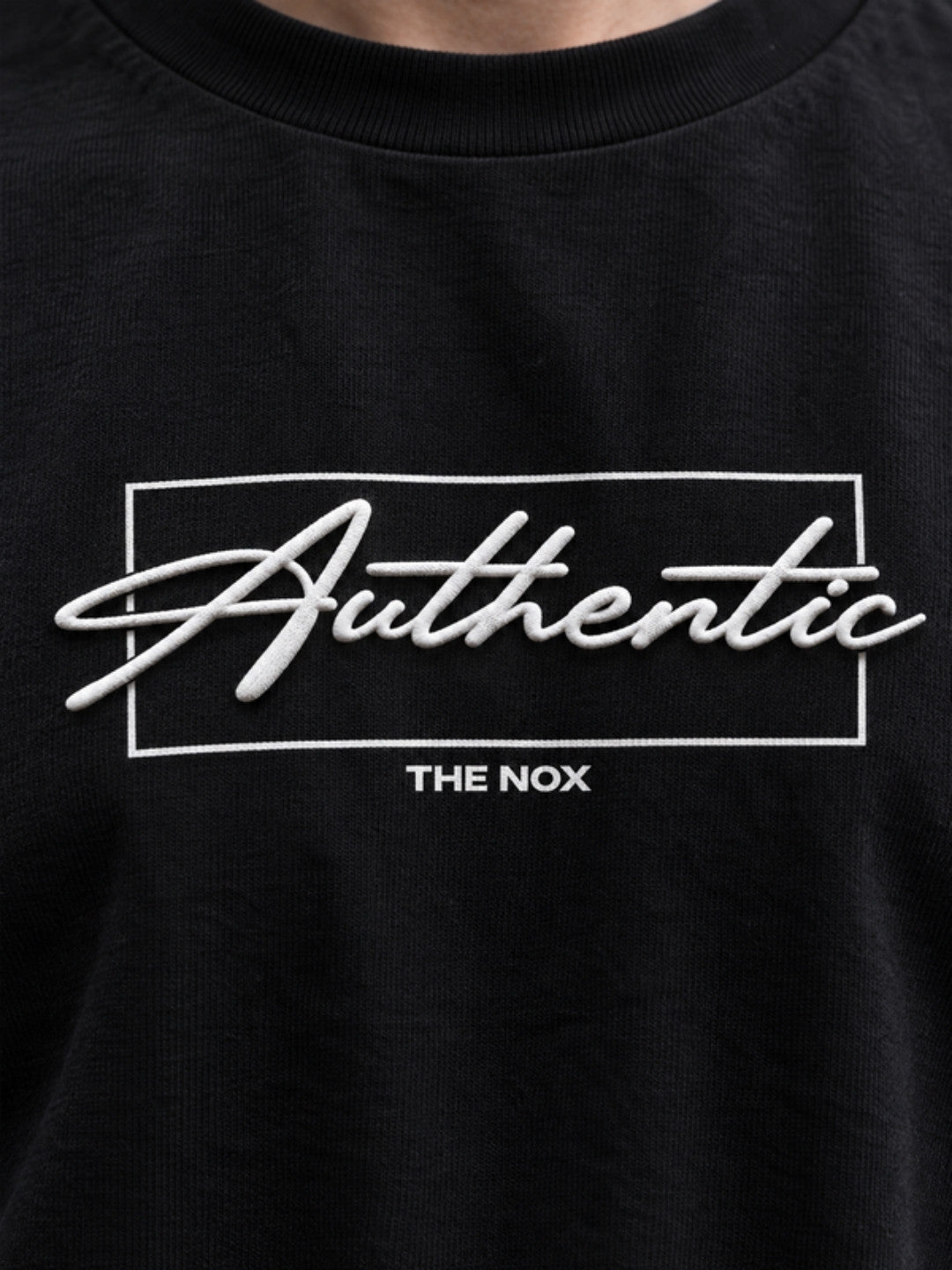 Black Authentic t-shirt styled