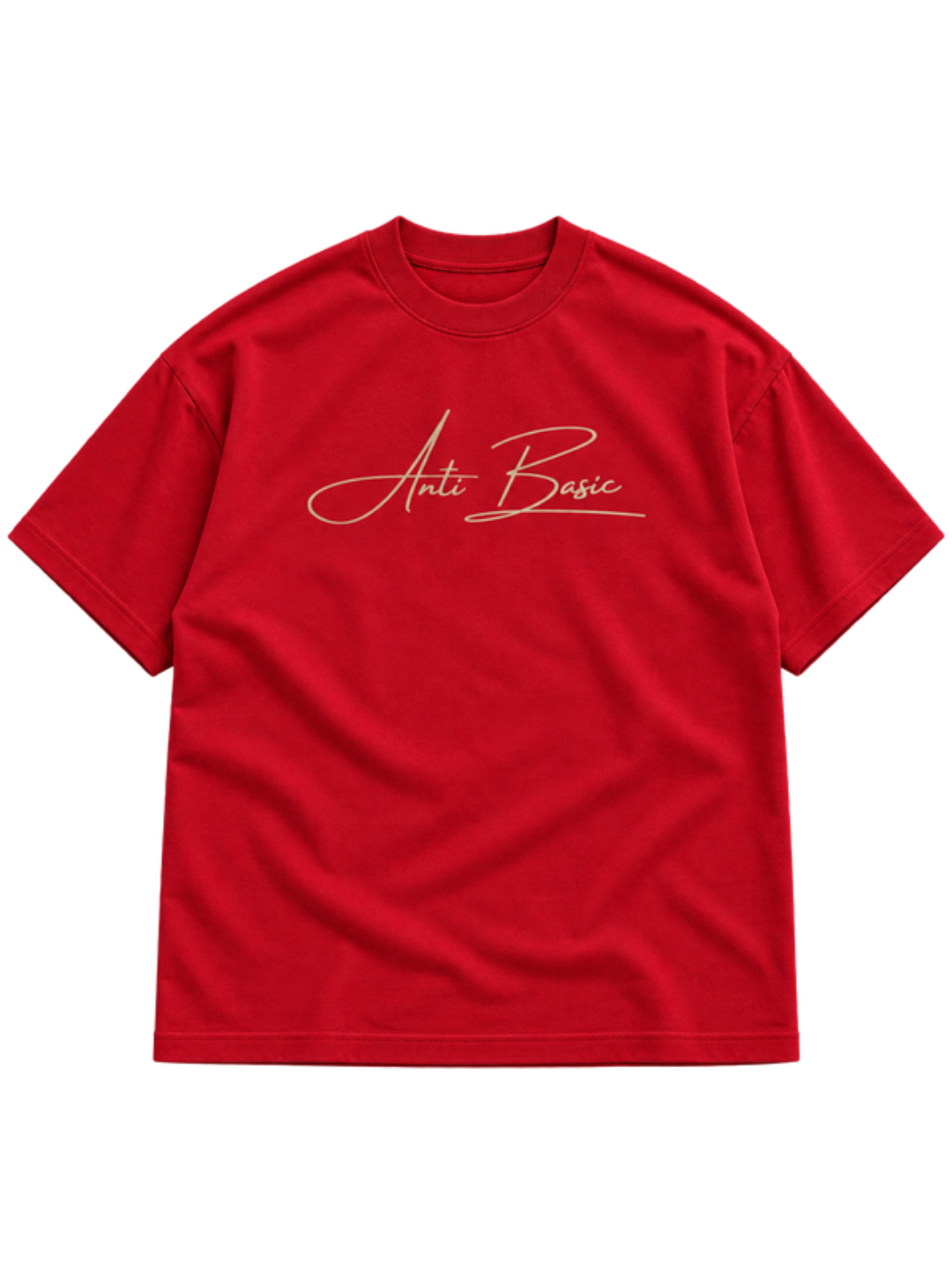 Anti Basic Red t-shirt mockup