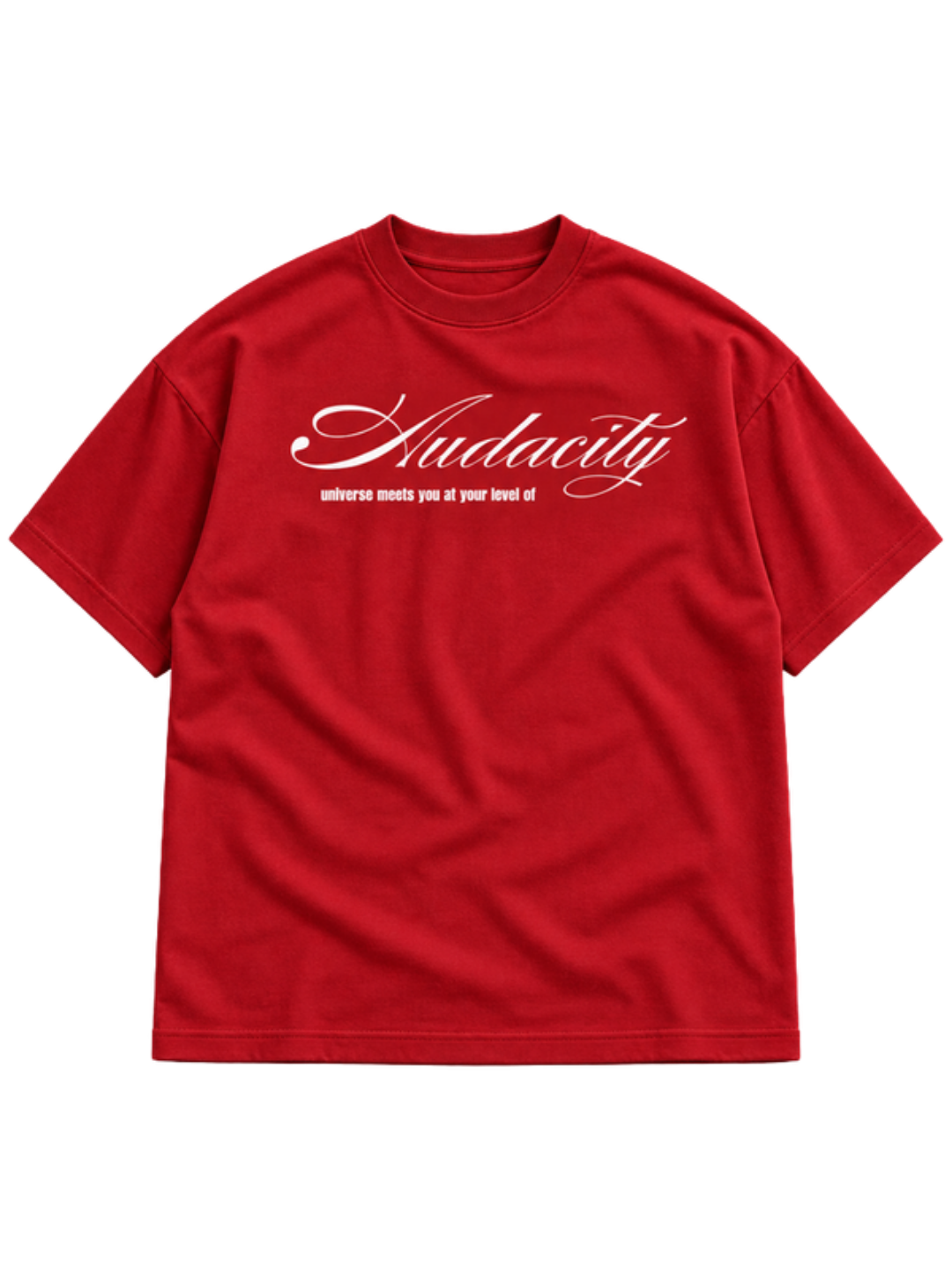 Audacity Red t-shirt mockup