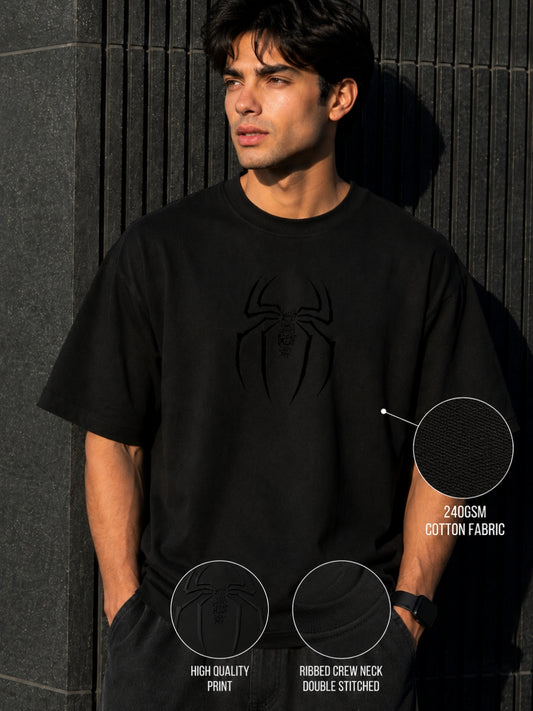 Spiderman BLACK Oversized T-Shirt