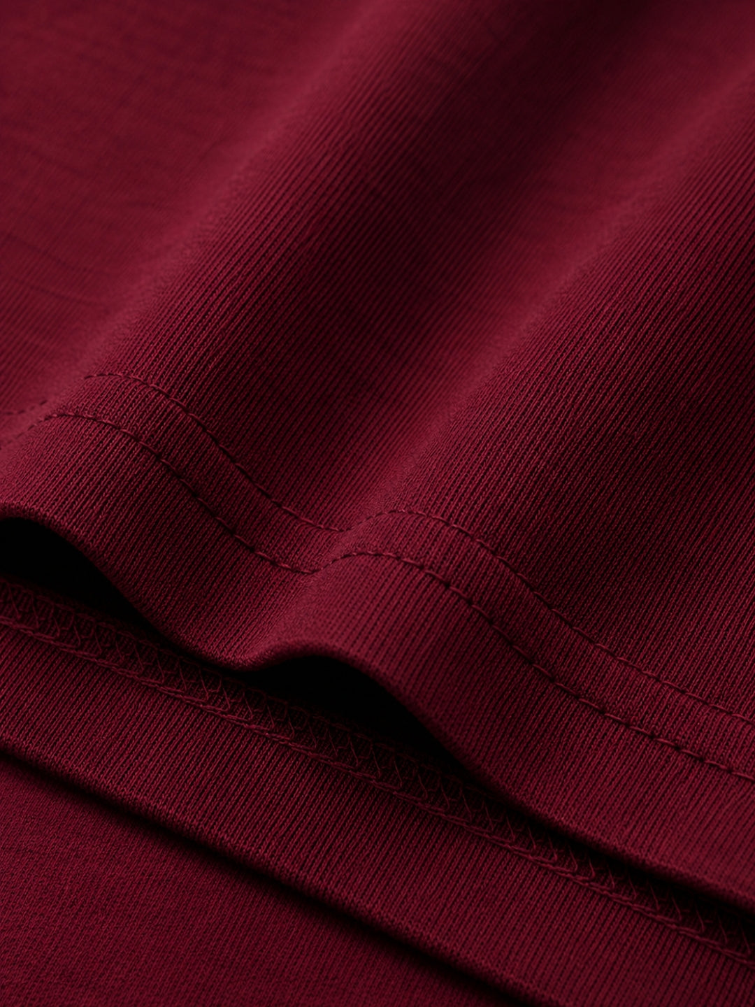 Maroon boxy tee