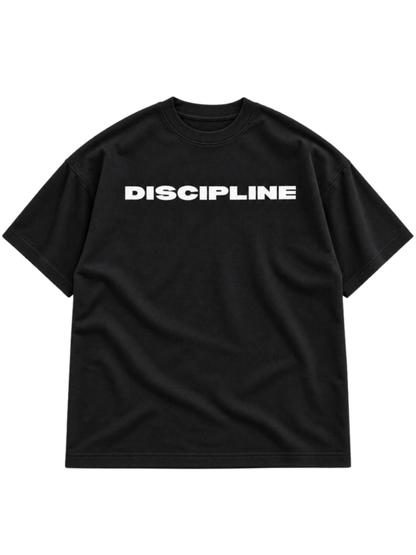 Discipline Black t-shirt mockup