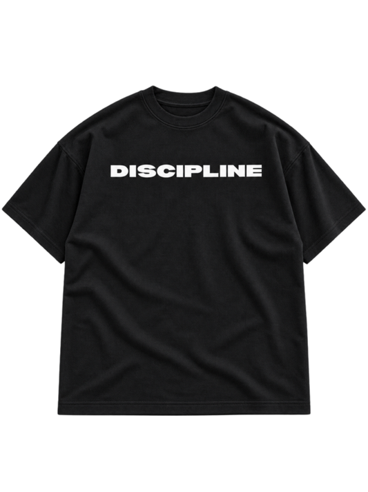 Discipline Black t-shirt mockup