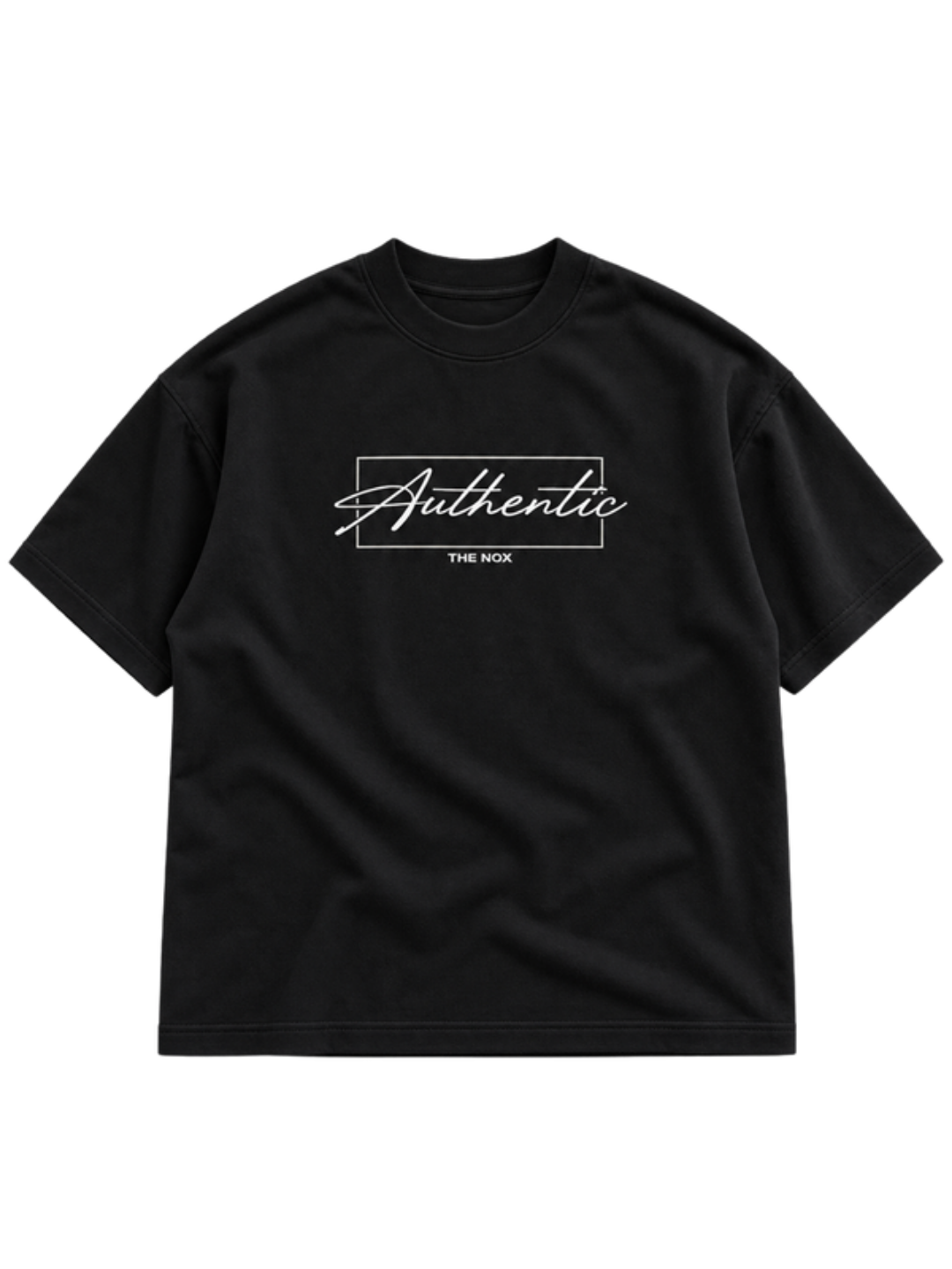 Authentic Black t-shirt mockup