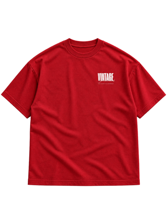 Vintage Red t-shirt mockup