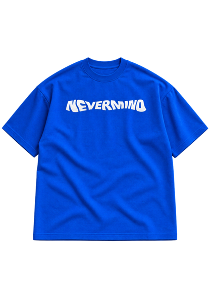 Nevermind Royal Blue t-shirt mockup