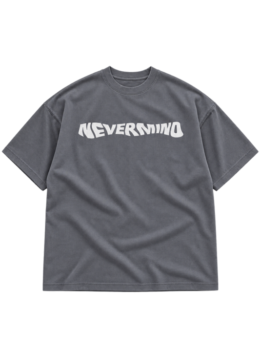 Nevermind Grey t-shirt mockup