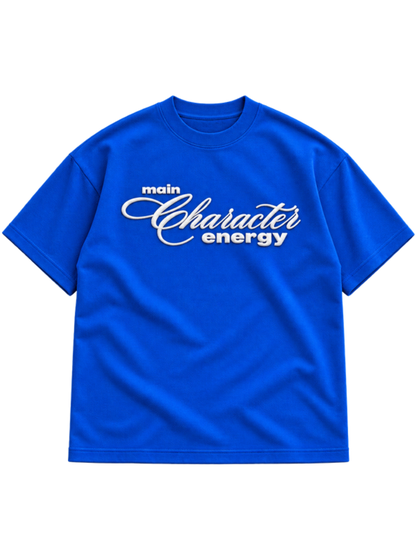 Main Character Royal Blue t-shirt mockup