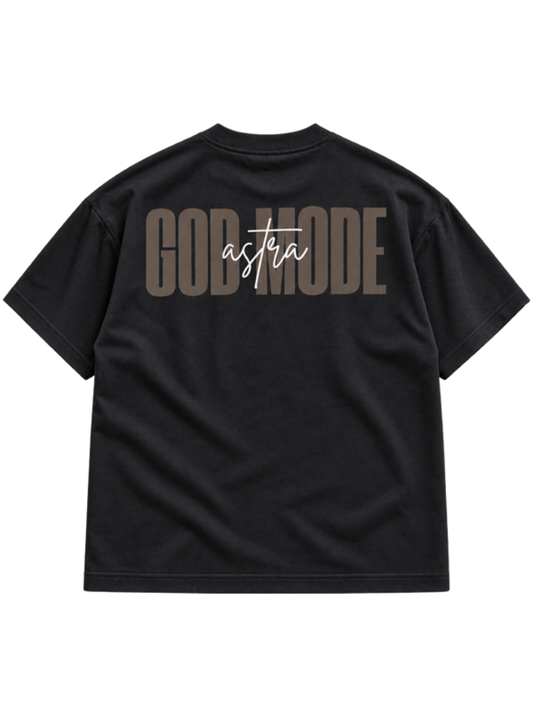 God Mode Black t-shirt mockup