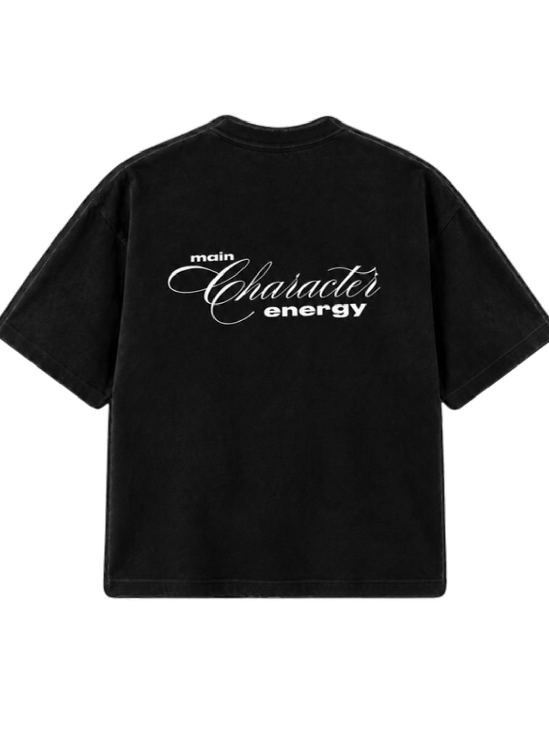Black Main Character t-shirt mockup
