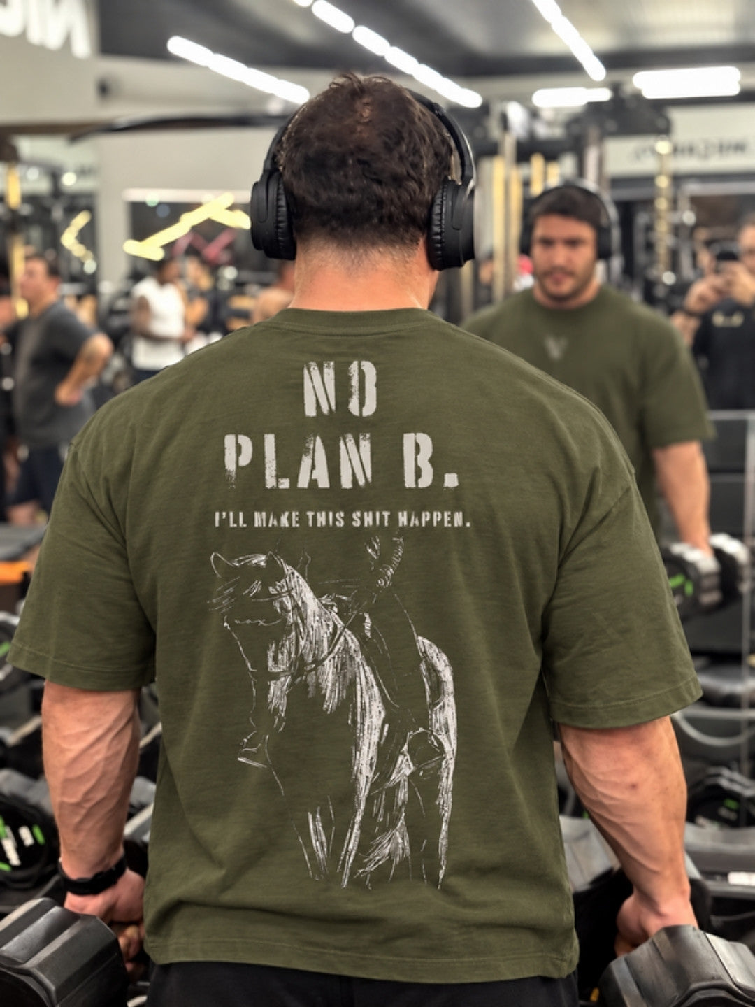 Olive NO PLAN B t-shirt front