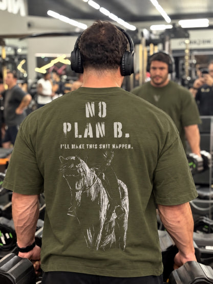 Olive NO PLAN B t-shirt front
