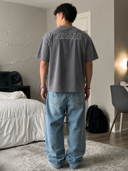 Grey NEVERMIND t-shirt side