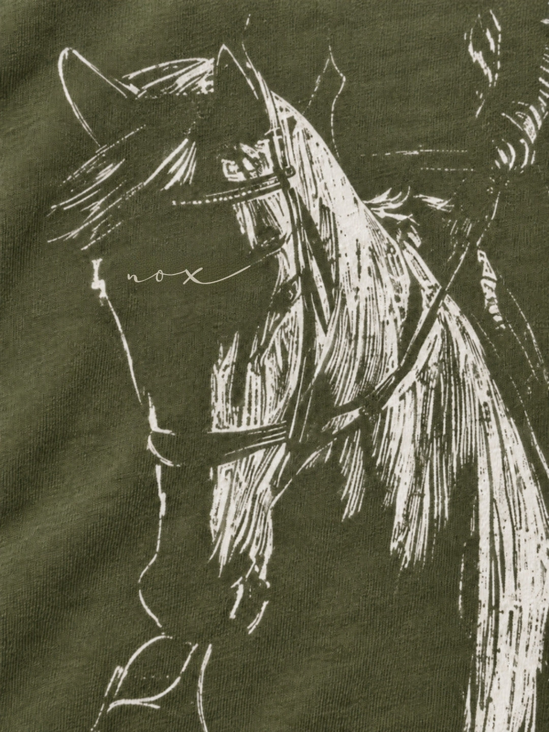 Olive NO PLAN B t-shirt detail