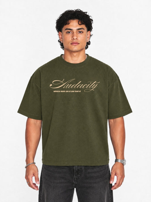 Olive Audacity t-shirt front