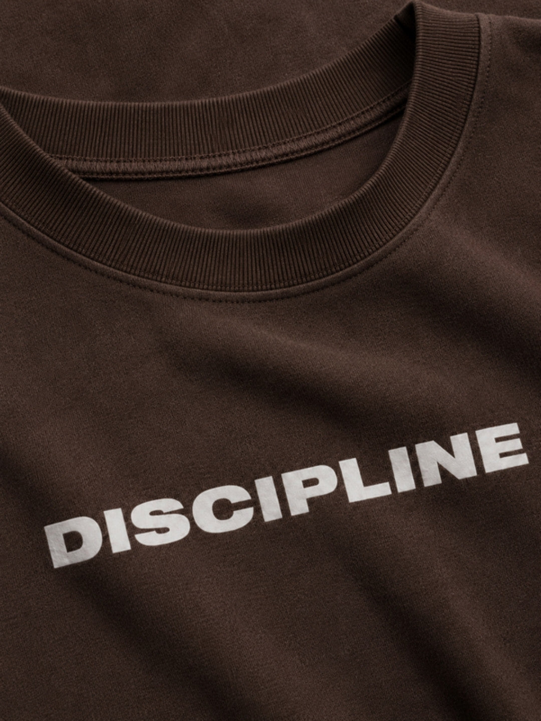 Brown DISCIPLINE t-shirt back
