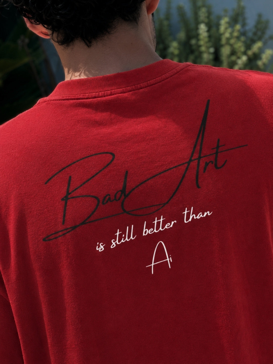 Bad Art back print closeup