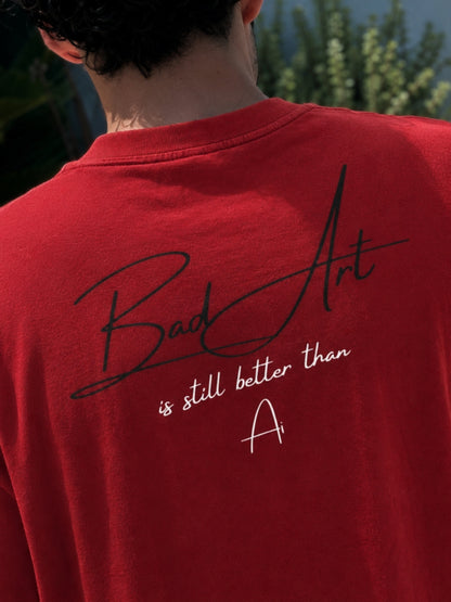 Bad Art back print closeup
