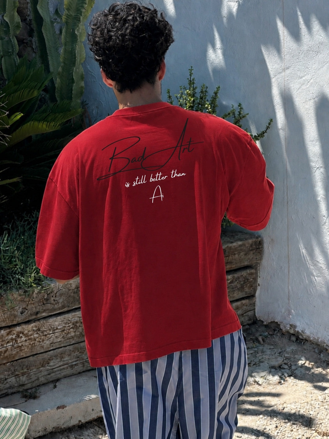 Red Bad Art t-shirt back