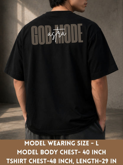 Black GOD MODE t-shirt back