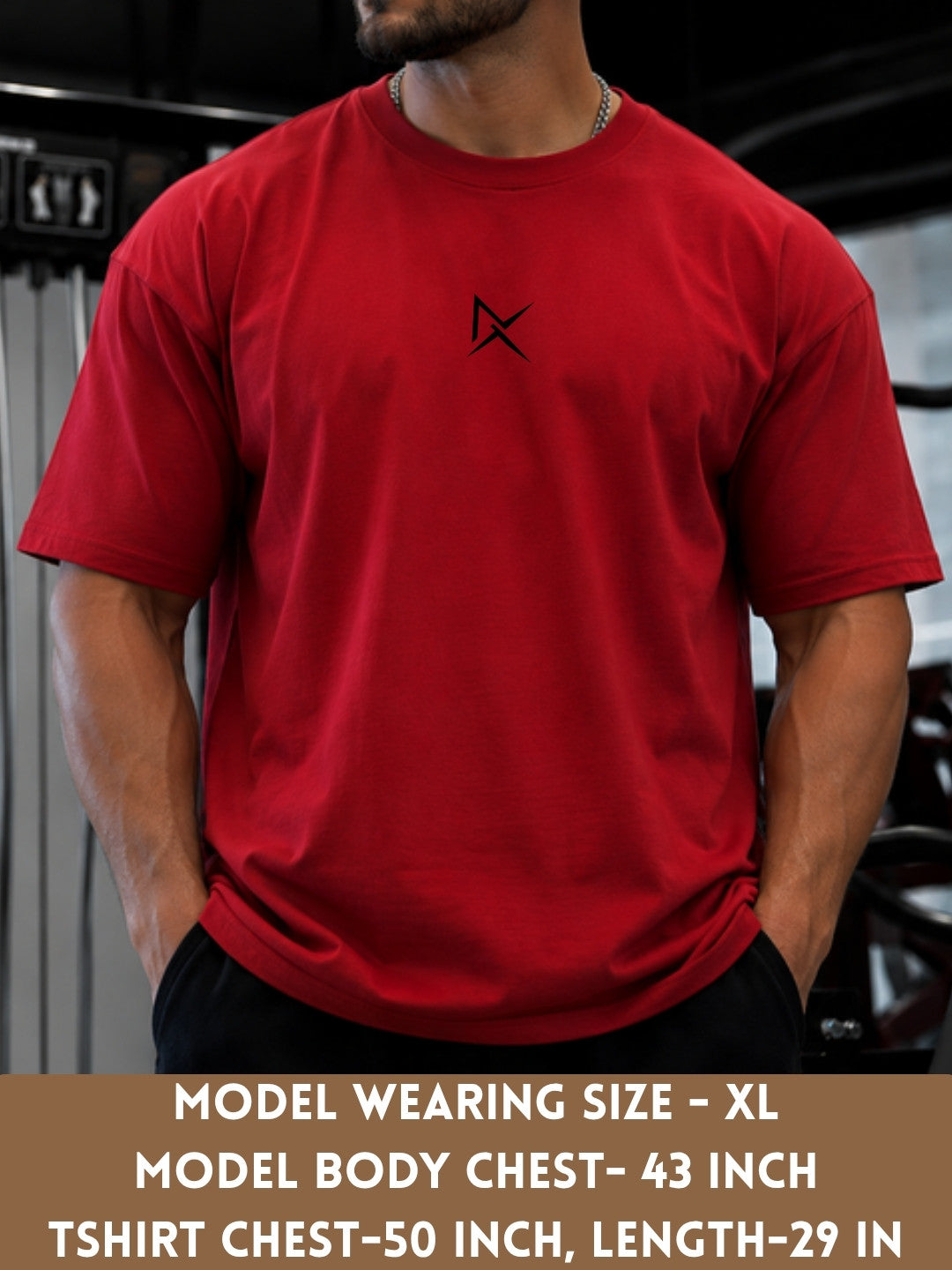 Red NEVERMIND t-shirt front
