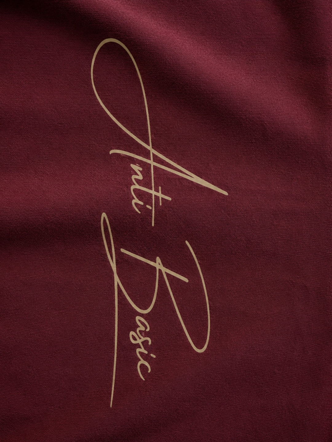 Maroon boxy tee