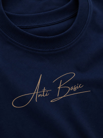 Navy boxy tee