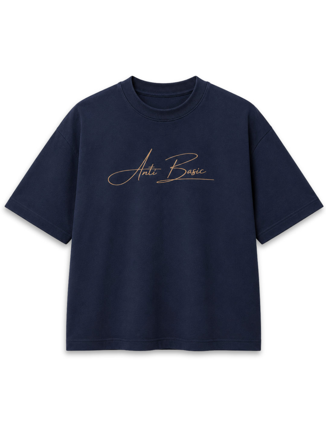 Navy boxy tee