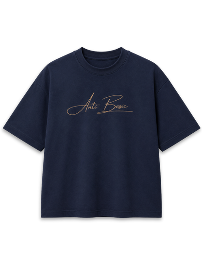 Navy boxy tee