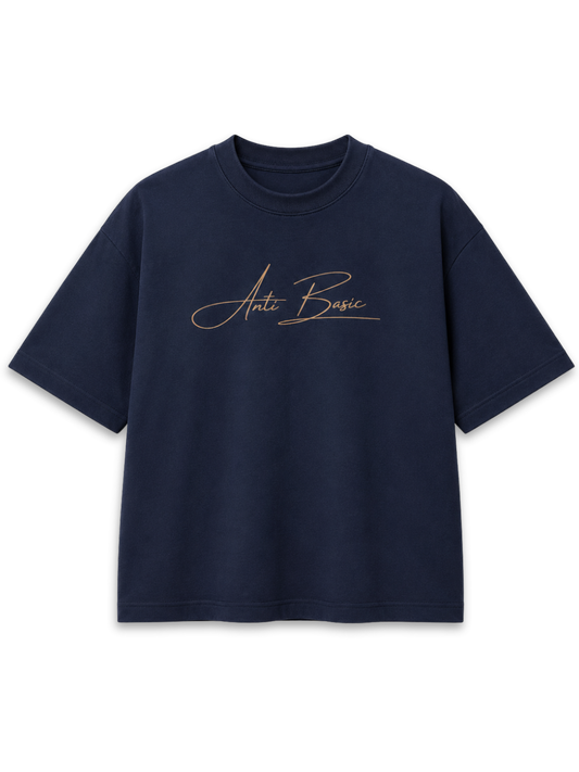Navy boxy tee