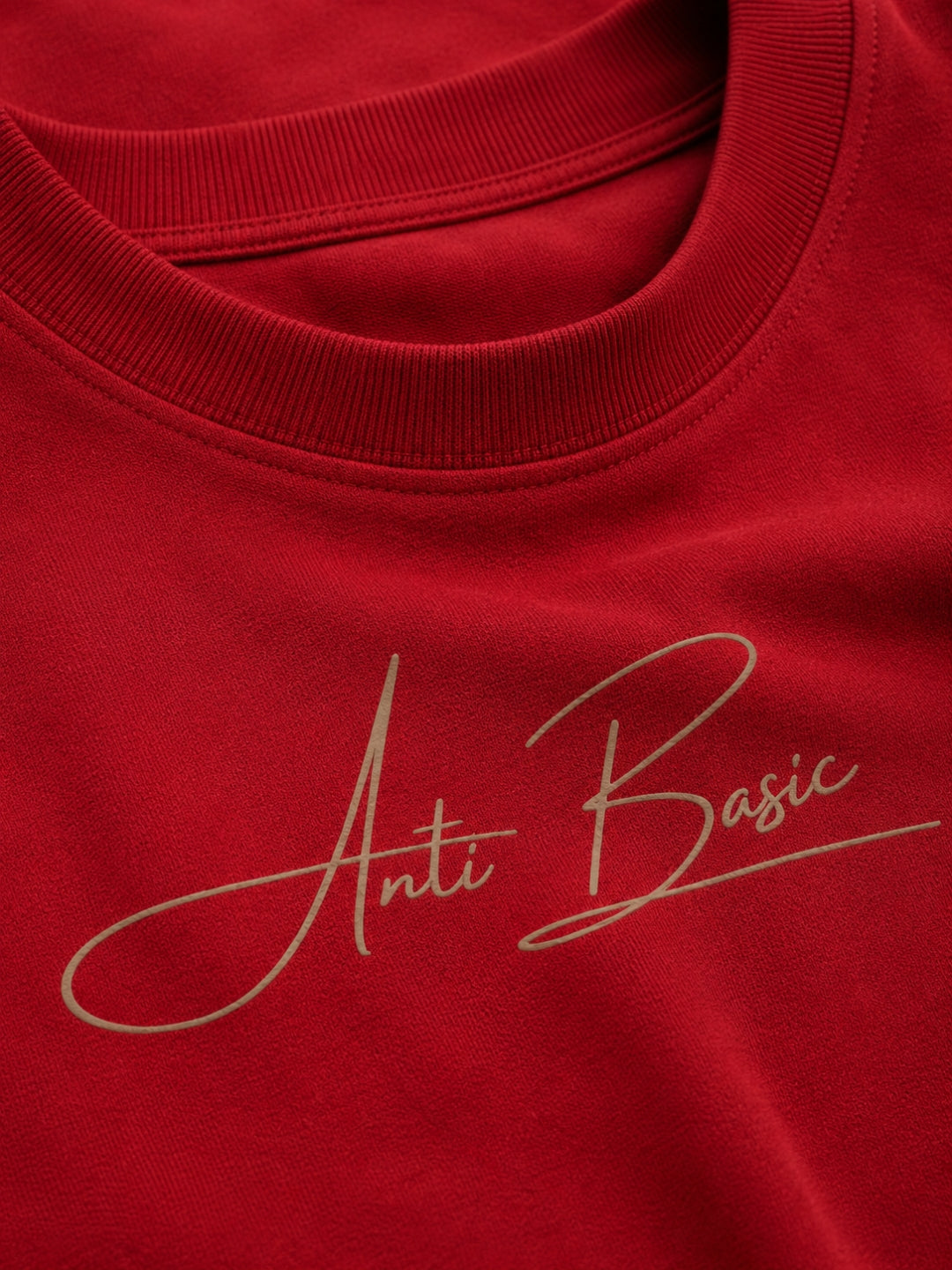 Red boxy tee