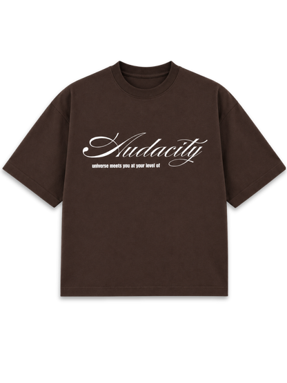 Audacity - Brown Boxy tee