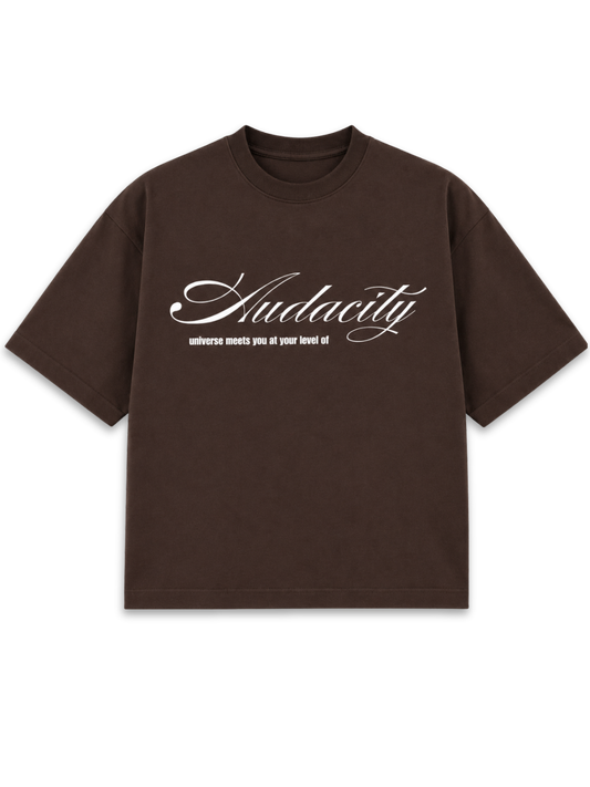 Audacity - Brown Boxy tee
