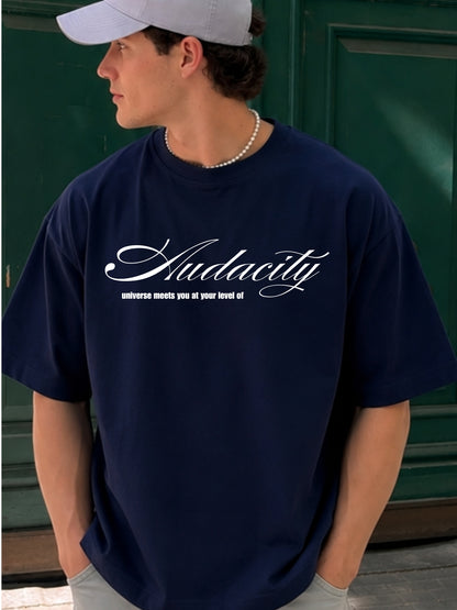Audacity - Navy Boxy t-shirt