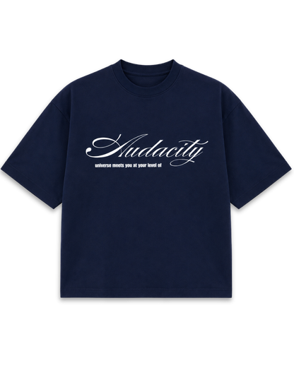 Audacity - Navy Boxy t-shirt