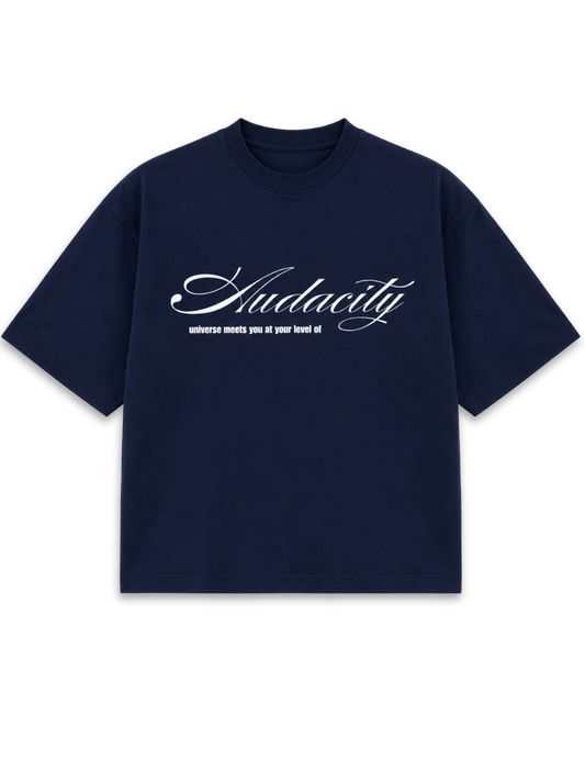 Audacity - Navy Boxy t-shirt