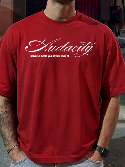 Audacity - Red Boxy t-shirt