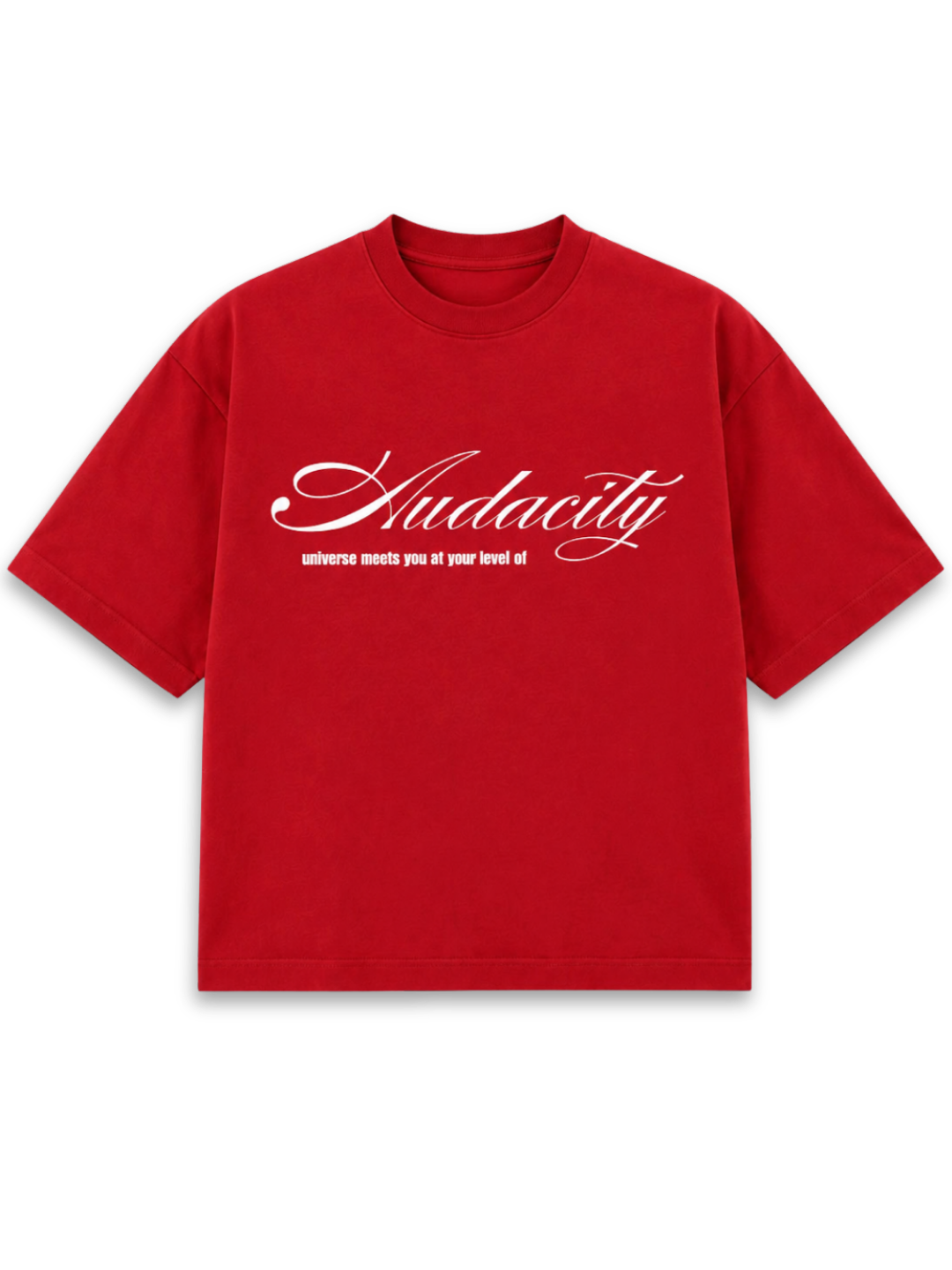 Audacity - Red Boxy t-shirt