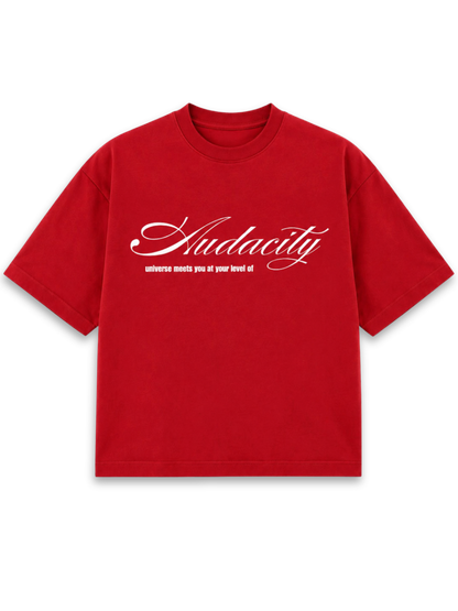 Audacity - Red Boxy t-shirt