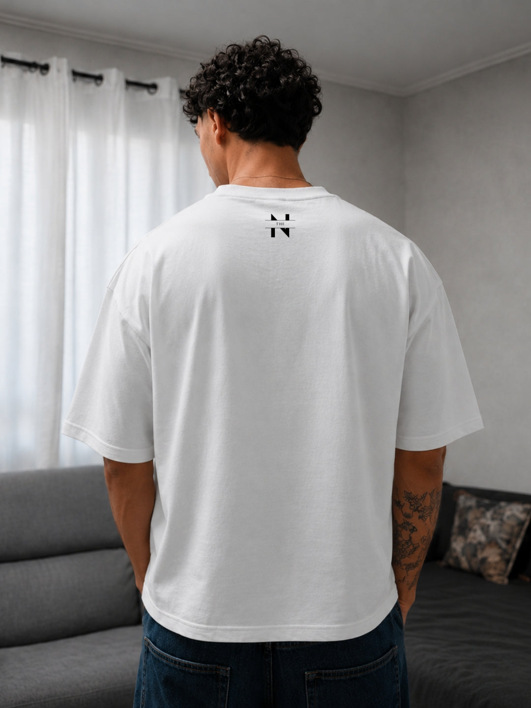White Oversized Boxy-fit t-shirt