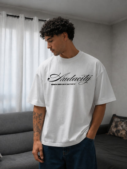 White Oversized Boxy-fit t-shirt