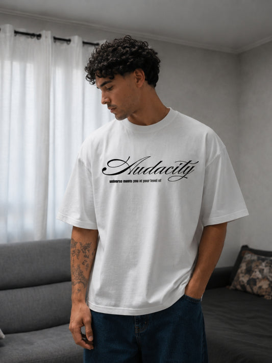 White Oversized Boxy-fit t-shirt