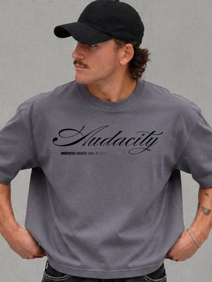 Grey Oversized Boxy-fit t-shirt