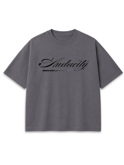 Audacity - Grey Boxy t-shirt
