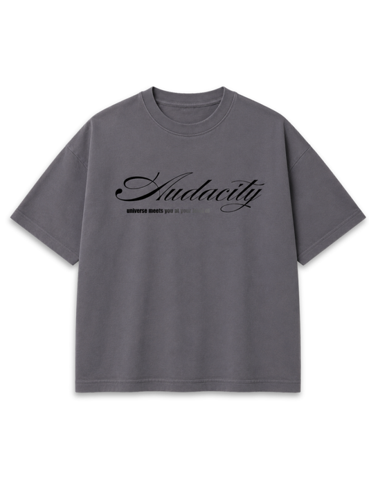Audacity - Grey Boxy t-shirt