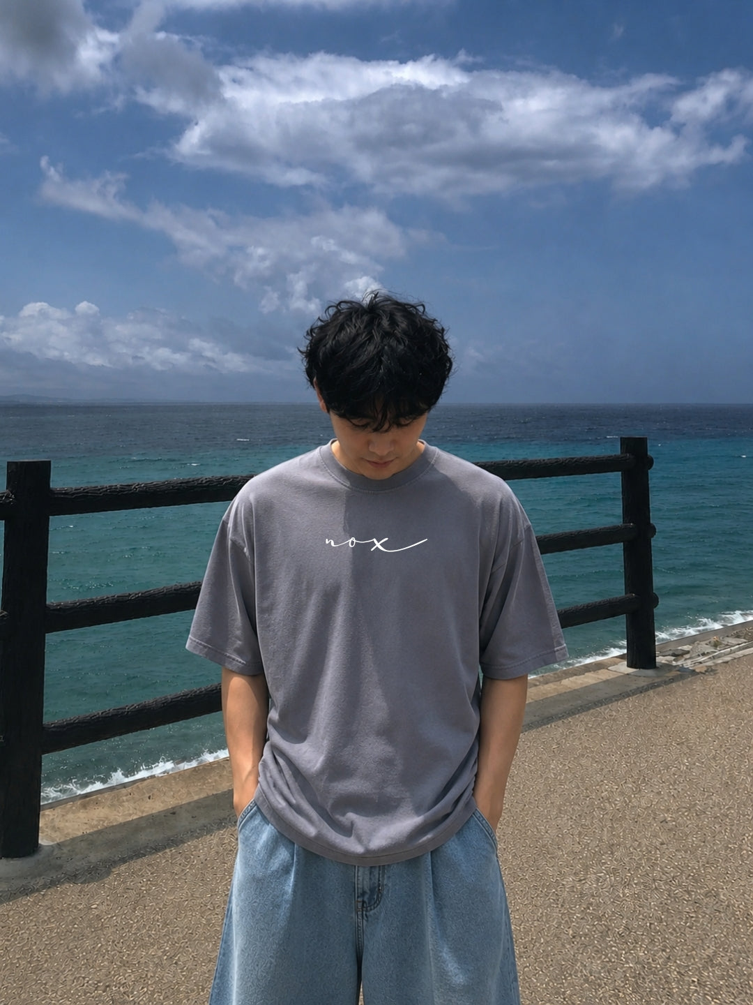 Audacity - Grey Boxy tee