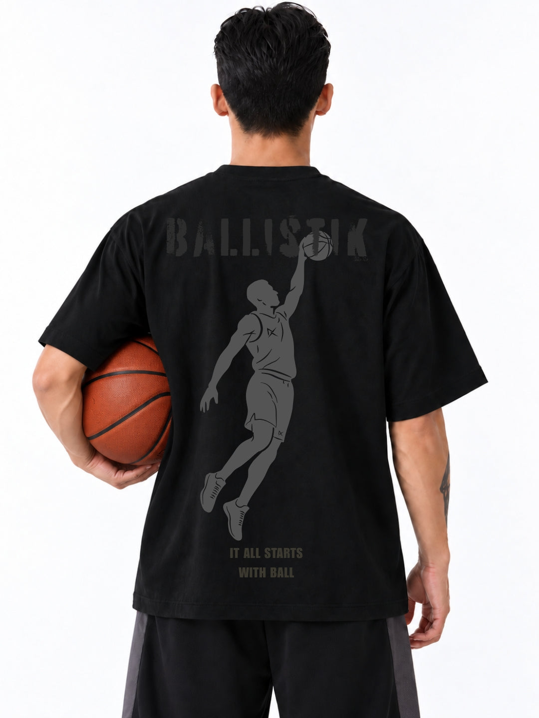 Ballistik - Black boxy t-shirt