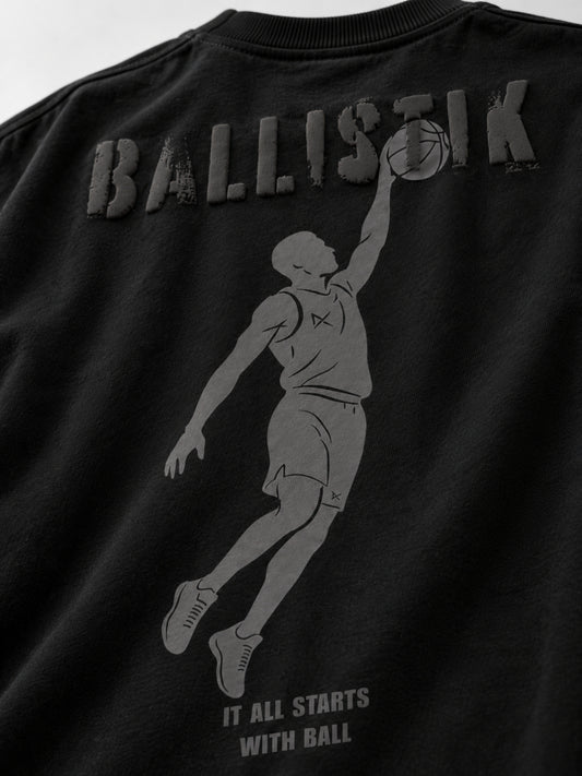 Ballistik - Black boxy t-shirt